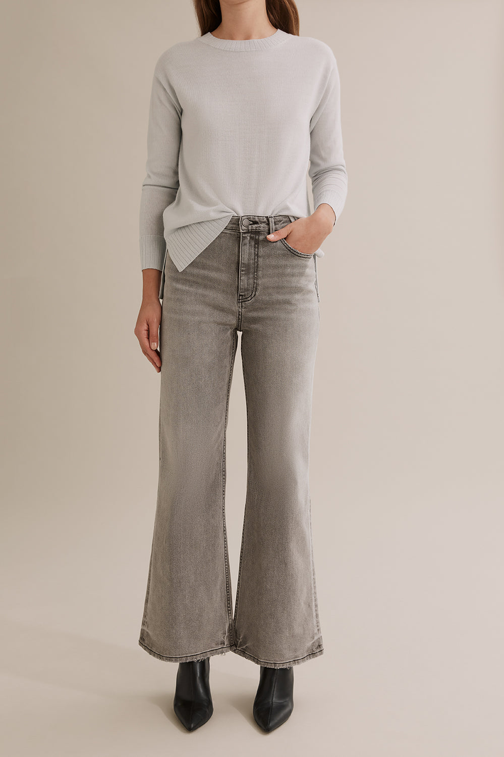 Australian Cotton Super High Wide Jean