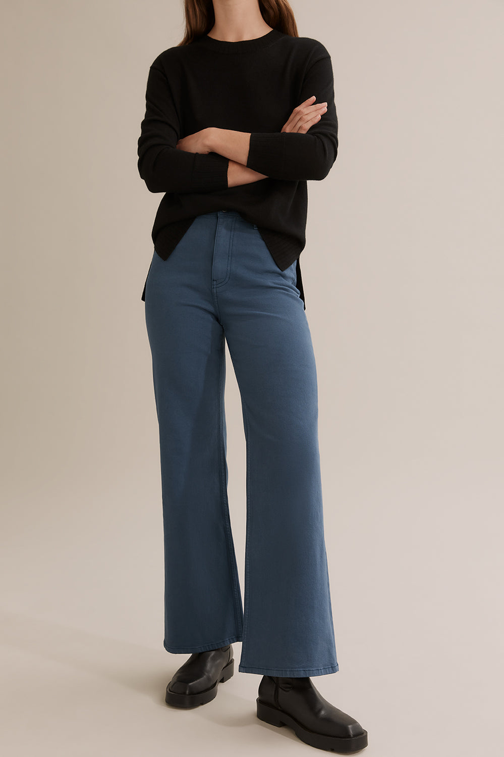 Australian Cotton Super High Wide Jean