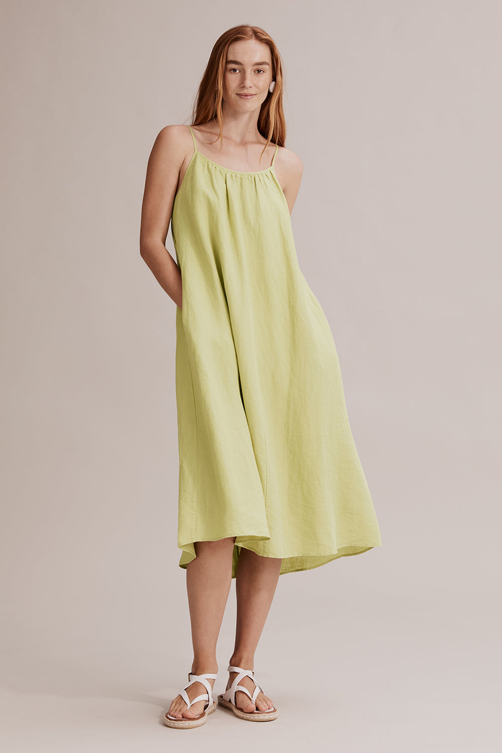 Linen Midi Dress