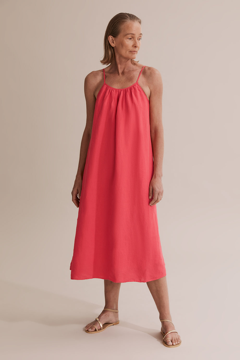 Linen Midi Dress