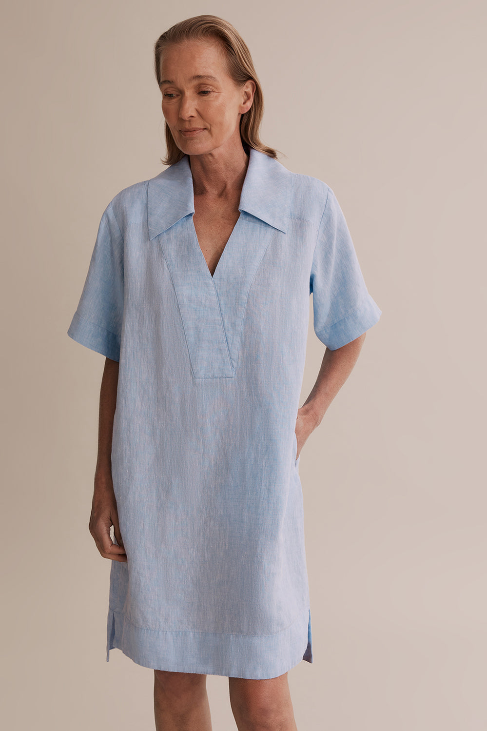 Linen Popover Dress