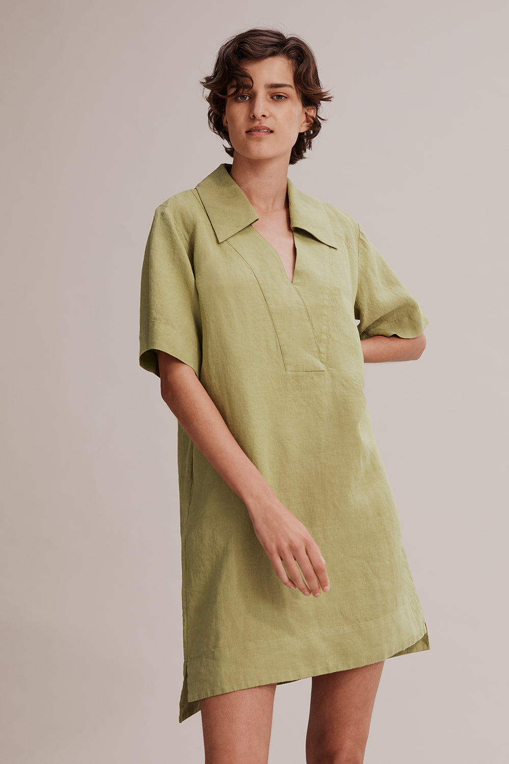 Linen Popover Dress