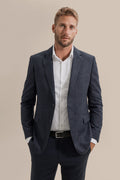 Regular Fit Prince Of Wales Tweed Blazer