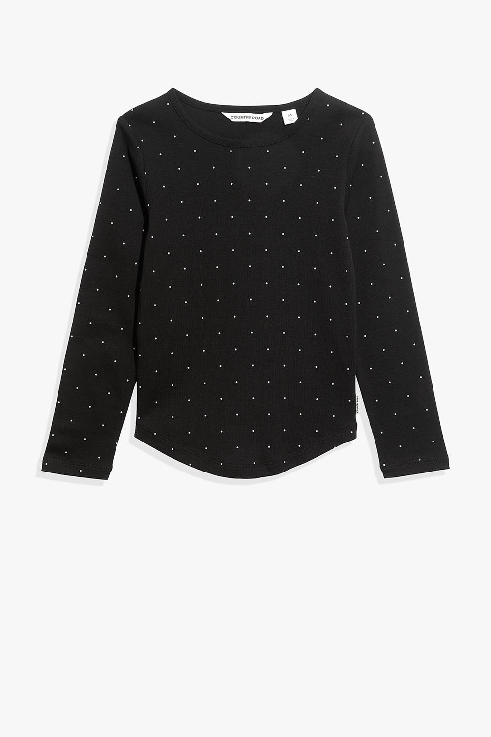 Cotton Pin Dot Rib T-Shirt