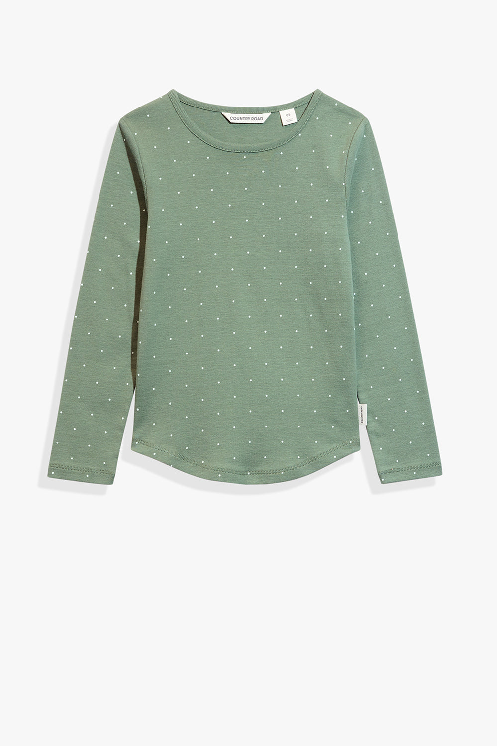 Cotton Pin Dot Rib T-Shirt