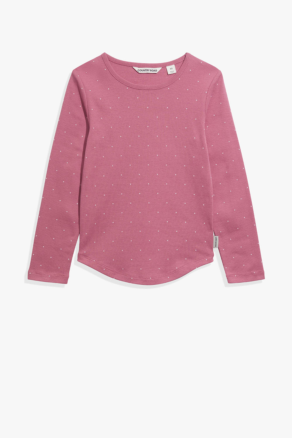 Cotton Pin Dot Rib T-Shirt