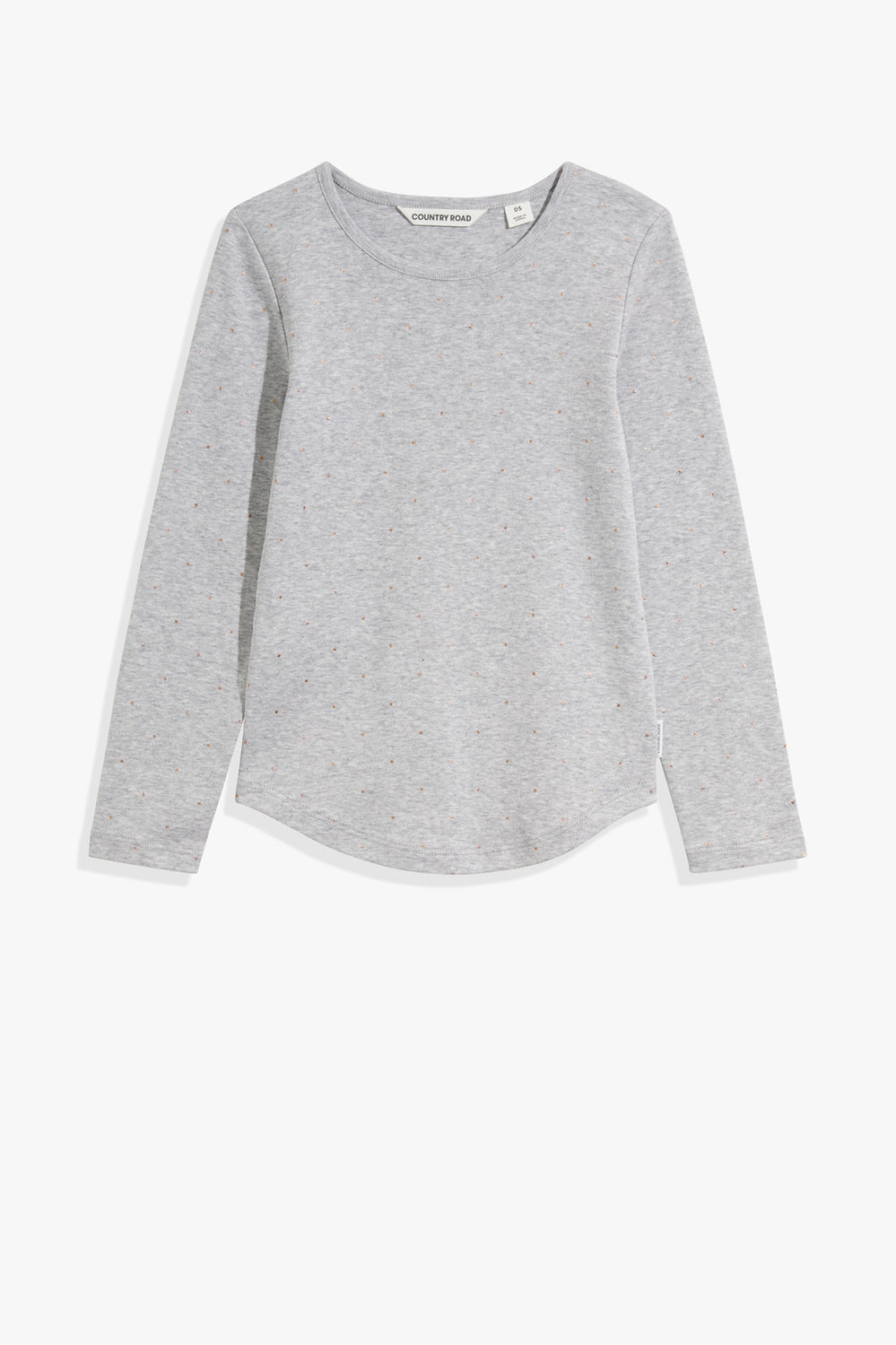 Cotton Pin Dot Rib T-Shirt