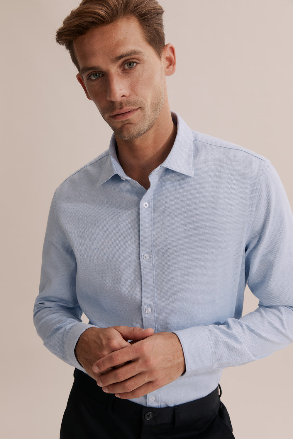 Slim Fit Jacquard Shirt
