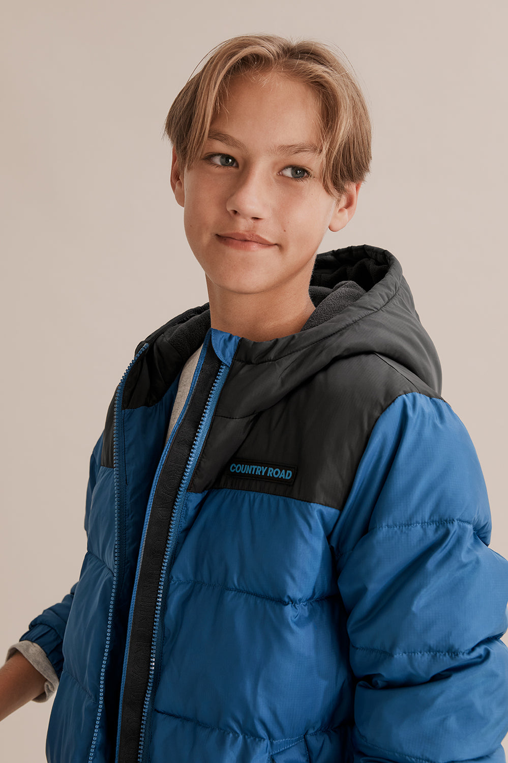 Teen Spliced Puffer Jacket