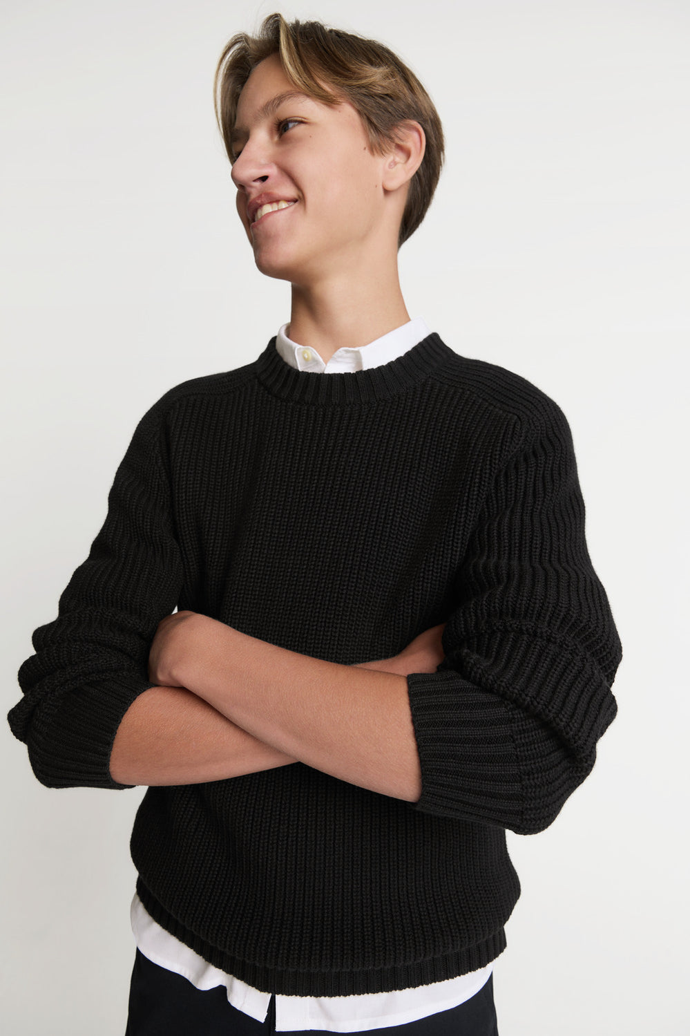 Teen Cotton Crew Knit