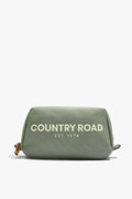 Cotton Small Modern Logo Wash Bag