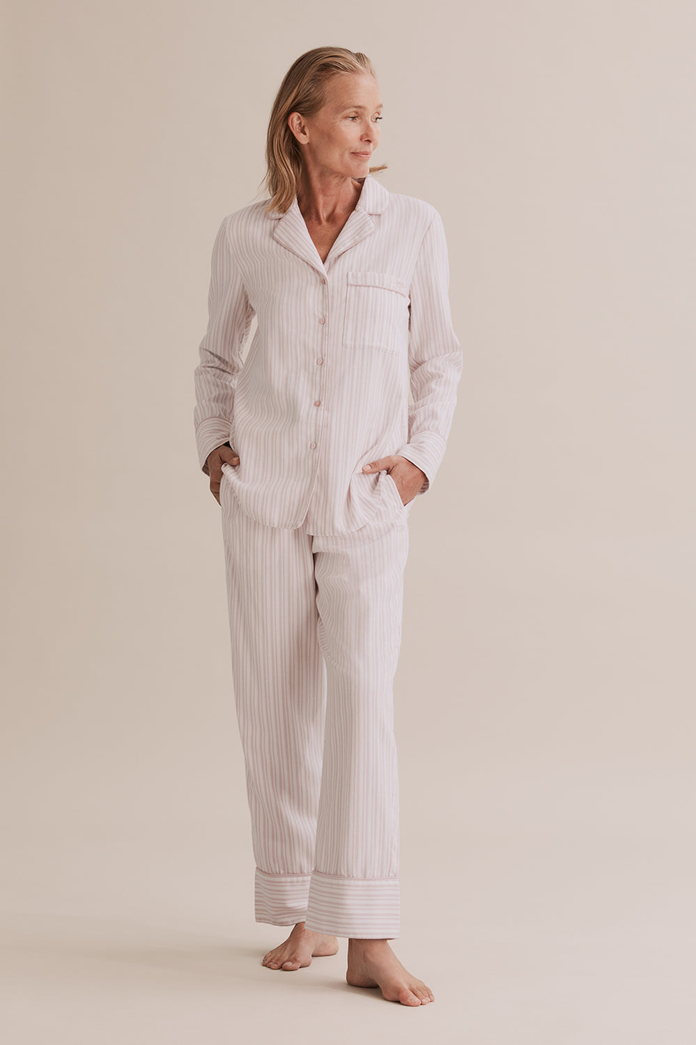 Stripe Flannel Pyjama Set