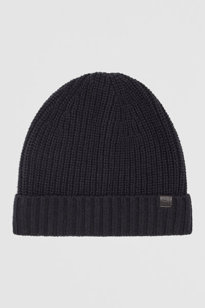 Cotton Blend Rib Beanie
