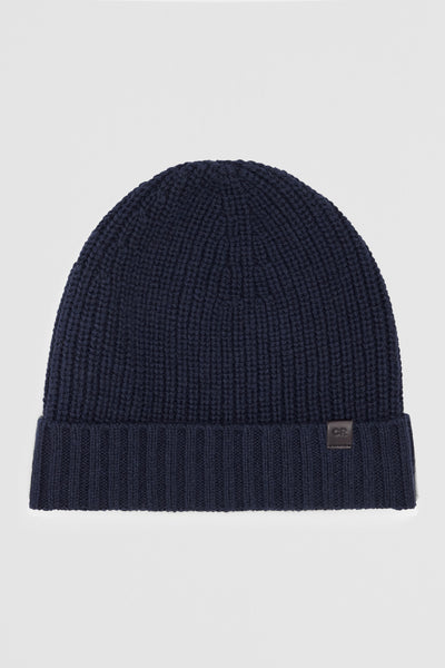Cotton Blend Rib Beanie