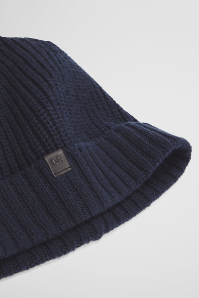 Cotton Blend Rib Beanie