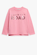 Cotton Sequin Logo T-Shirt