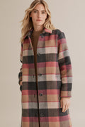 Longline Check Coat