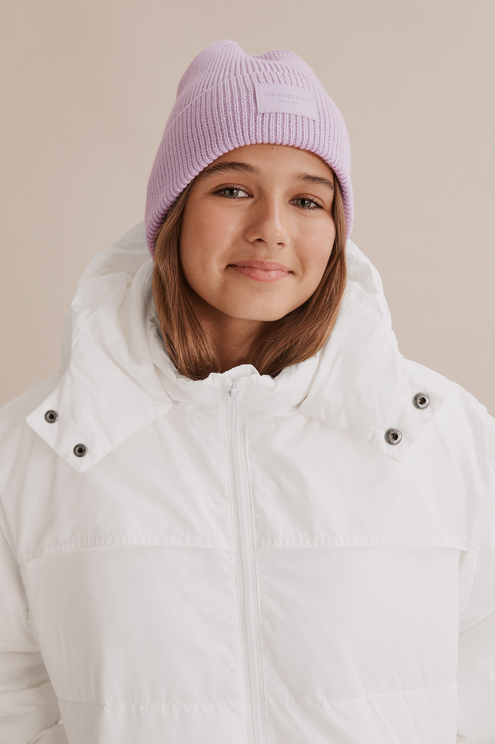 Teen Polyester Oversized Quilt Puffer Jacket