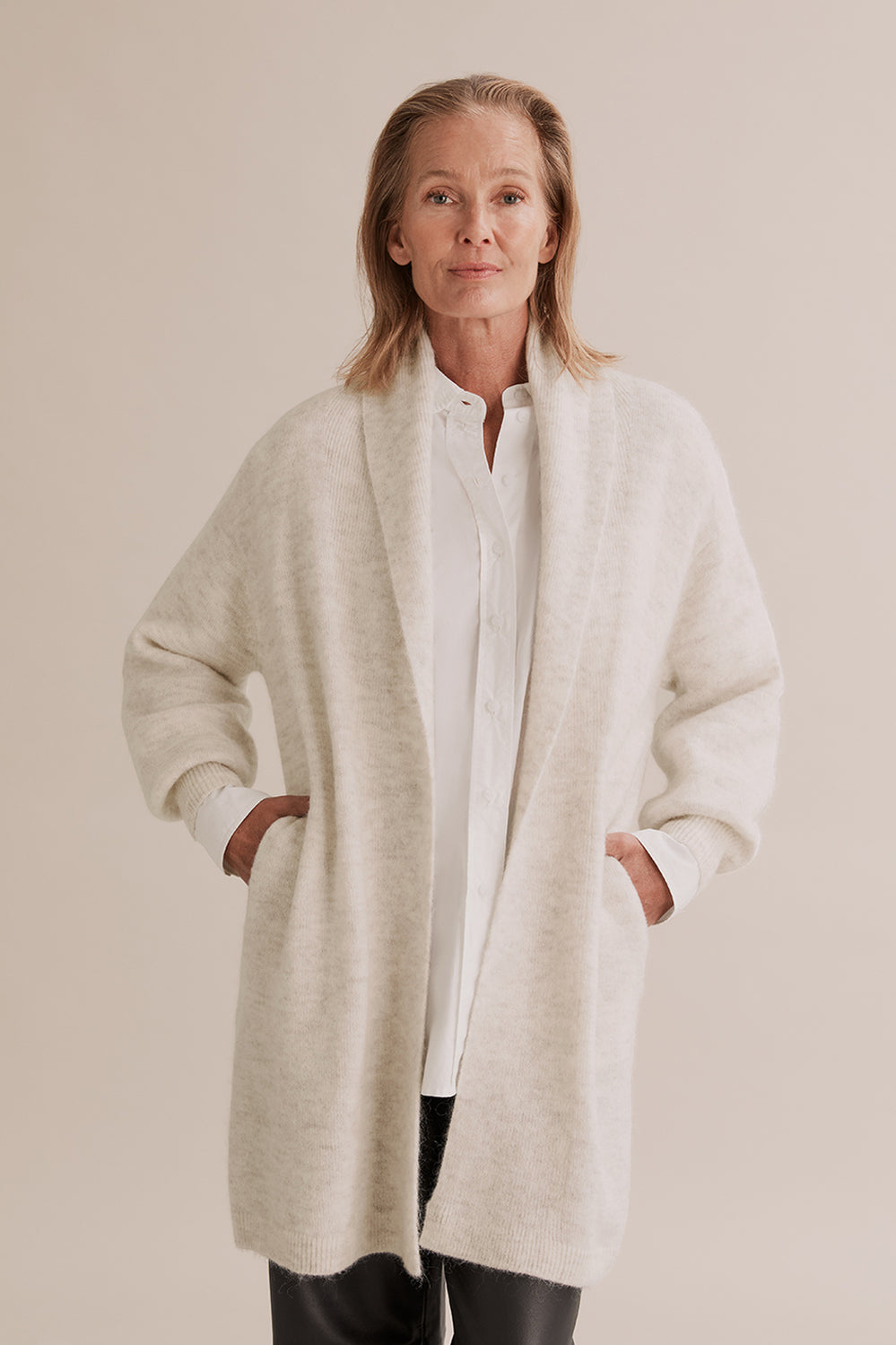 Longline Fluffy Cardigan