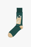 Cricket Scene Sock