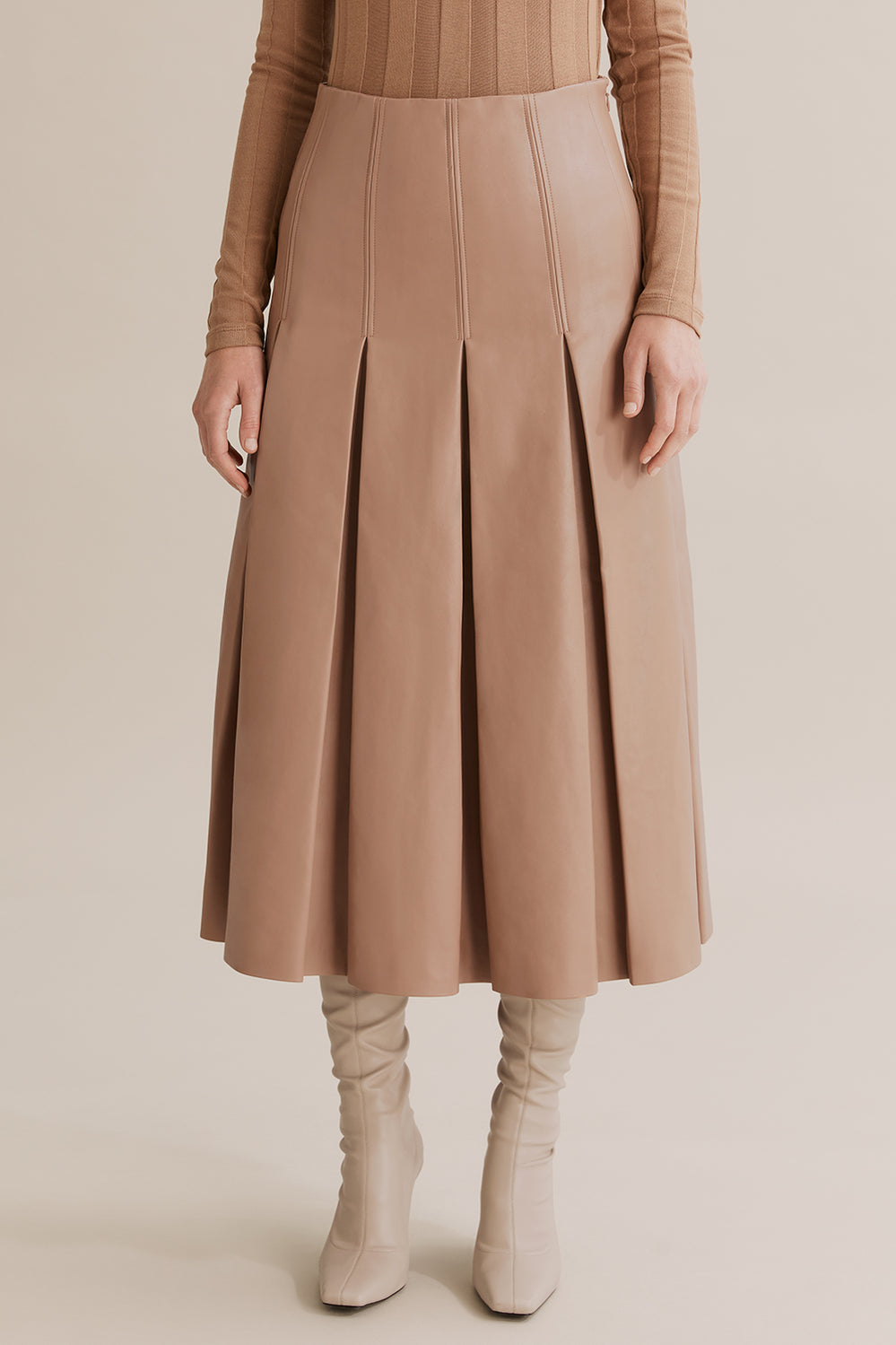 Inverted Pleat Skirt