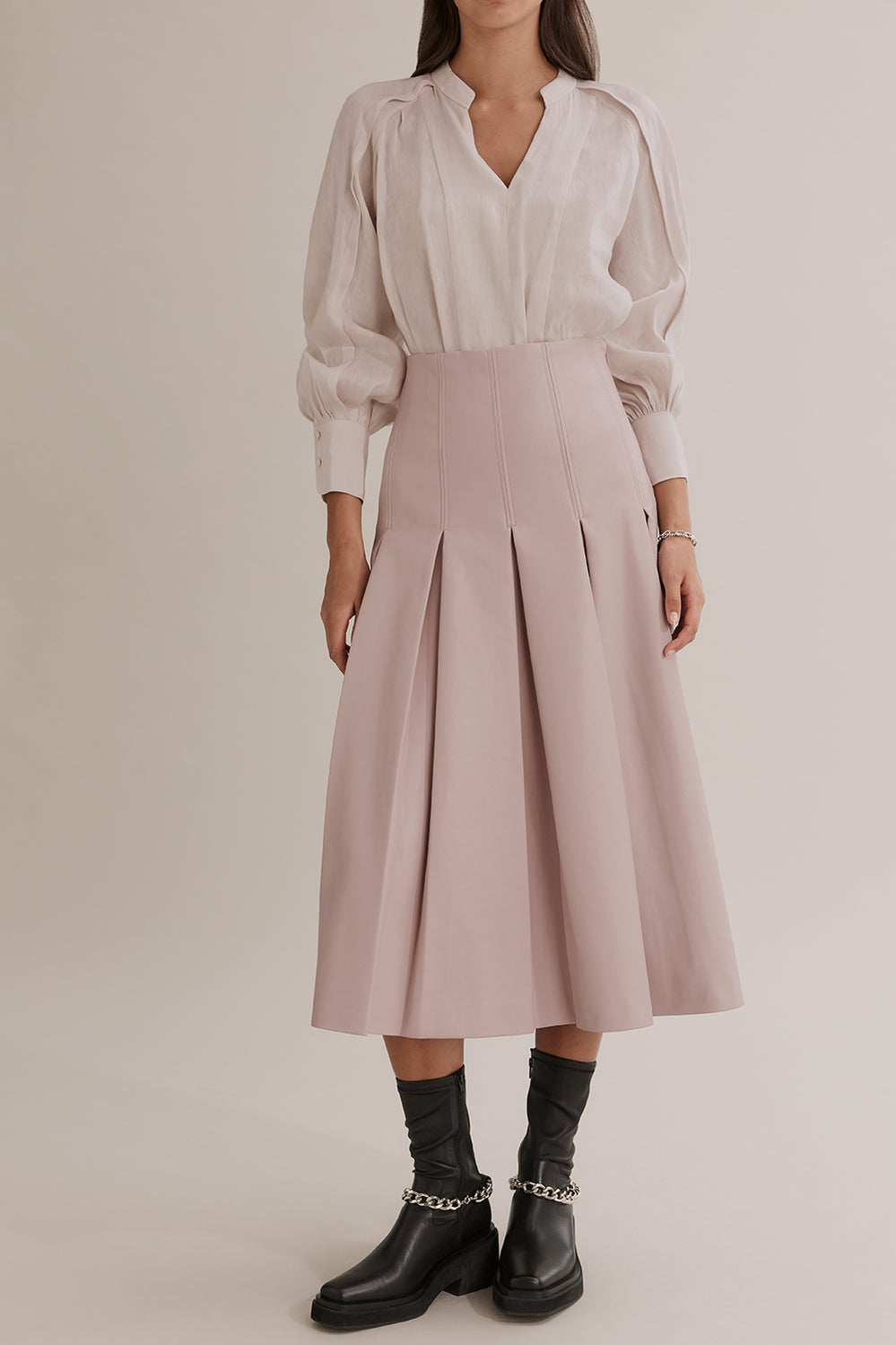 Inverted Pleat Skirt