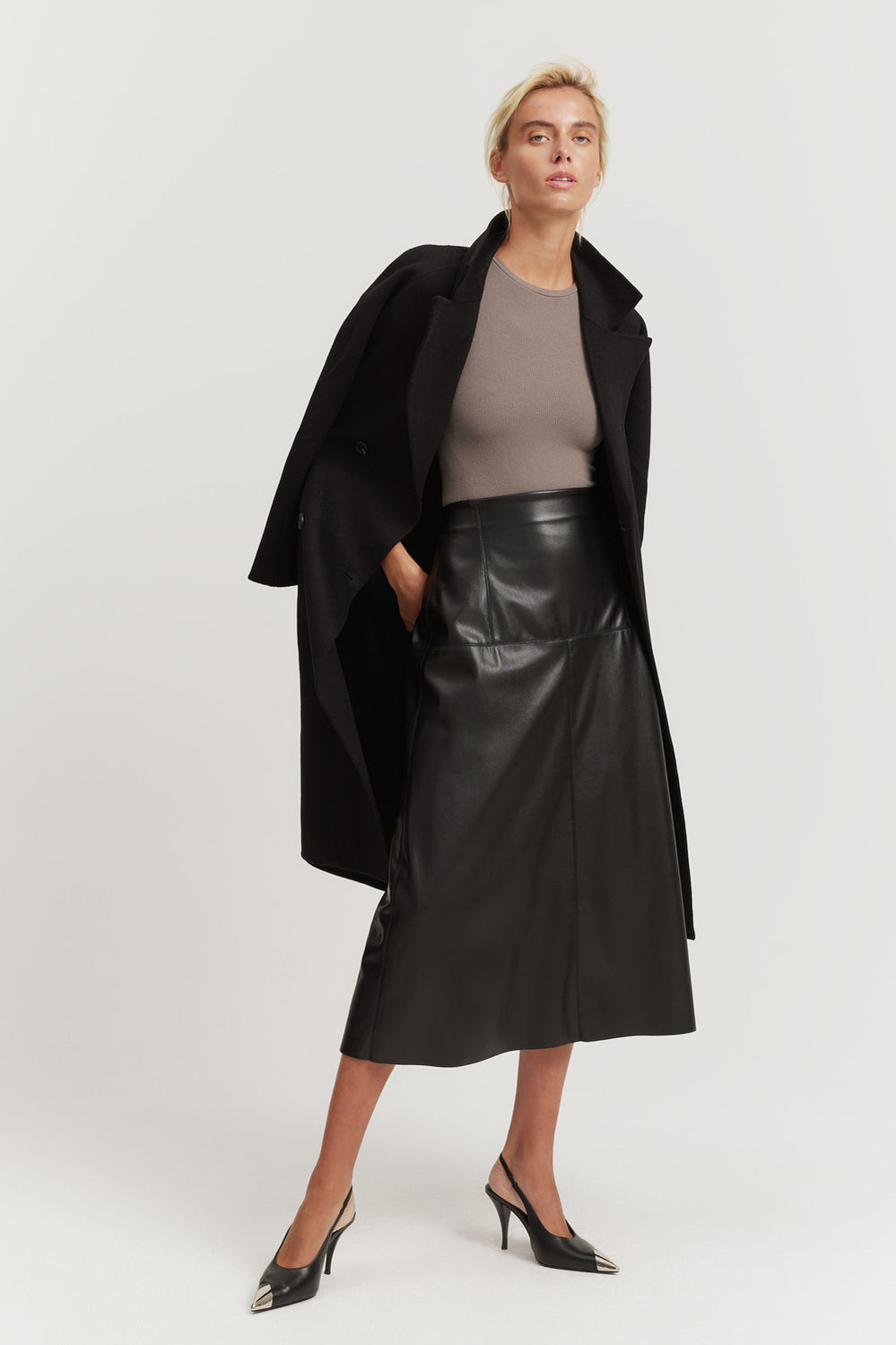 Basque Detail Skirt