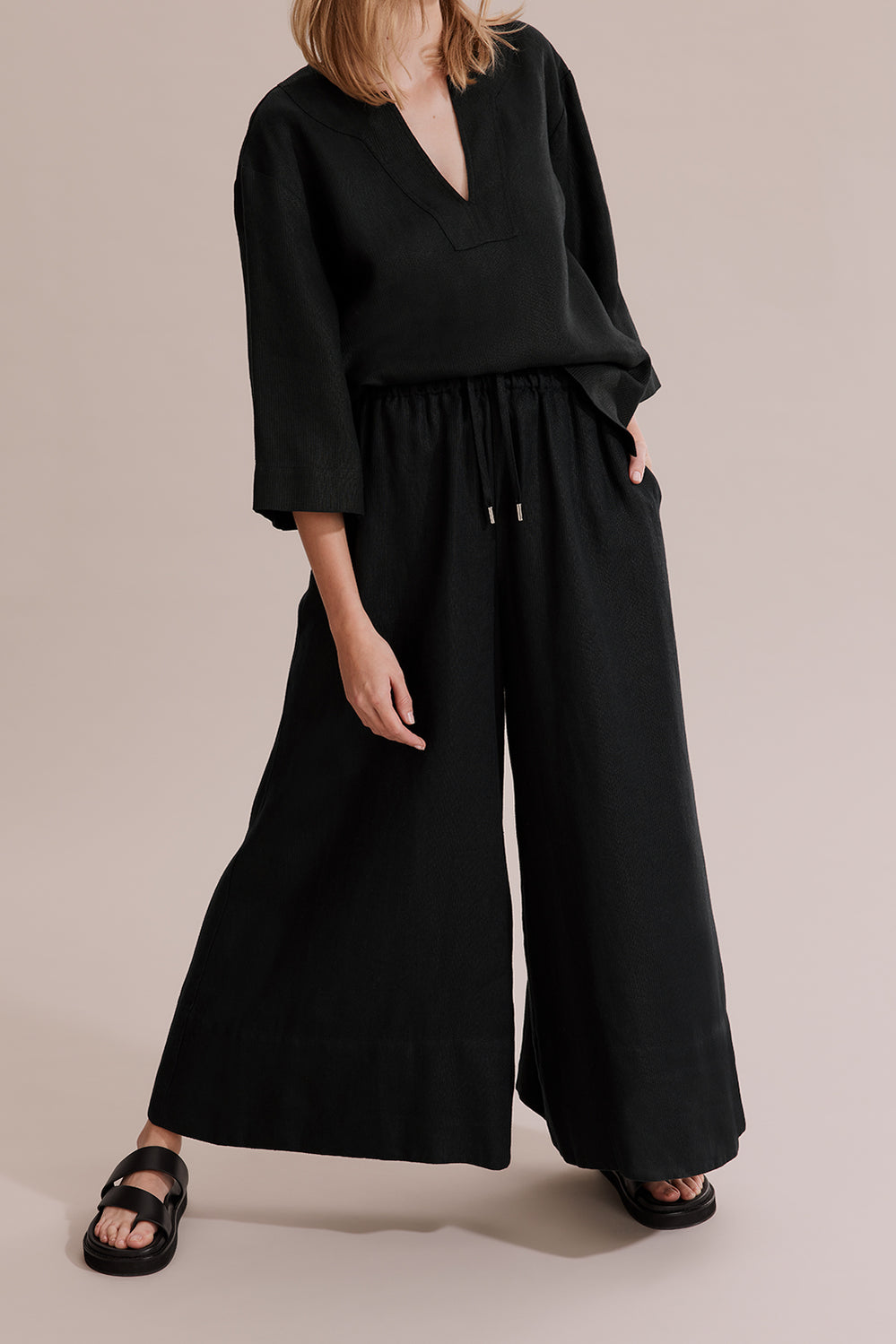 Gathered Palazzo Pant