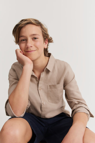 Teen Organically Grown Linen Shirt