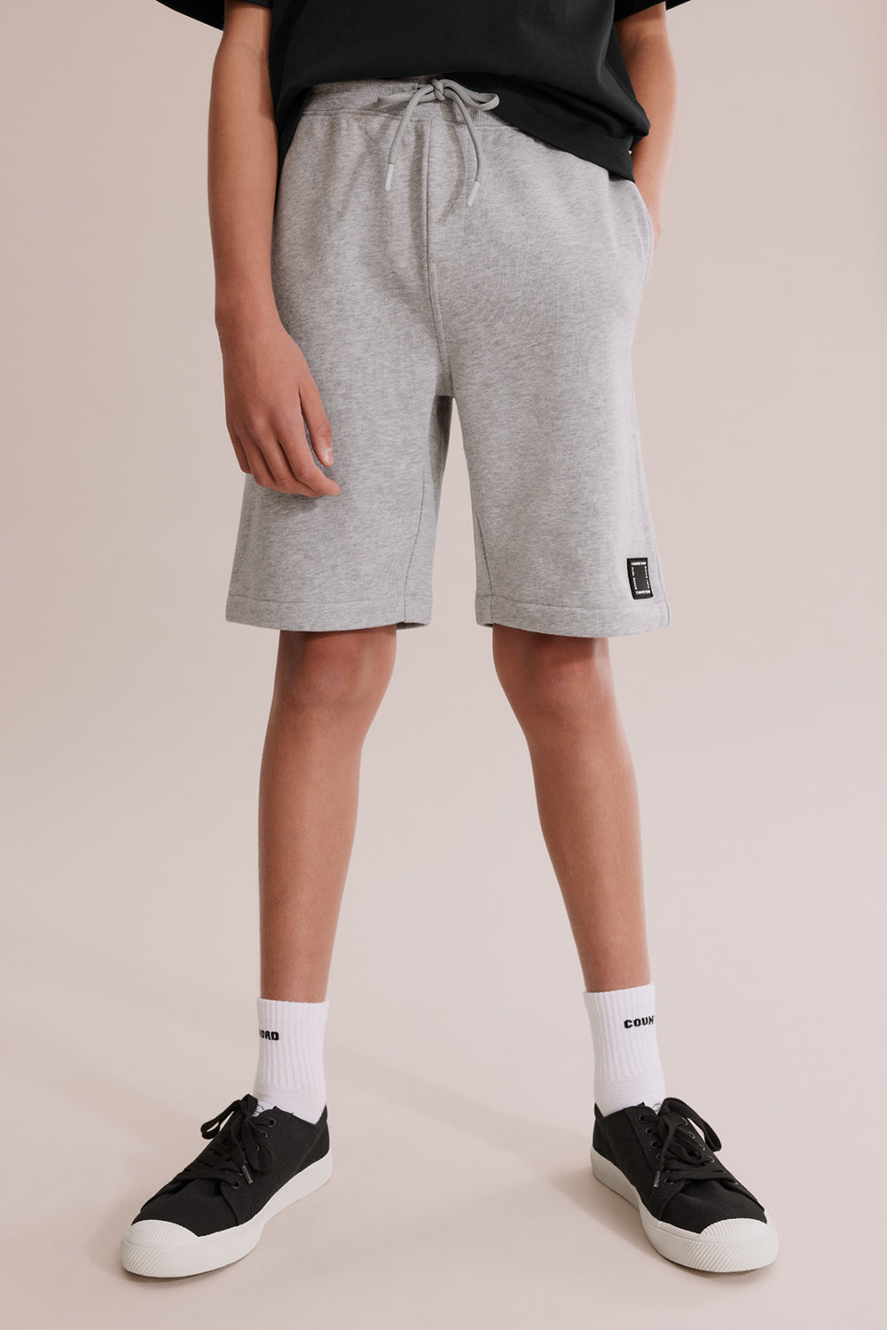 Teen Cotton Patch Sweat Short