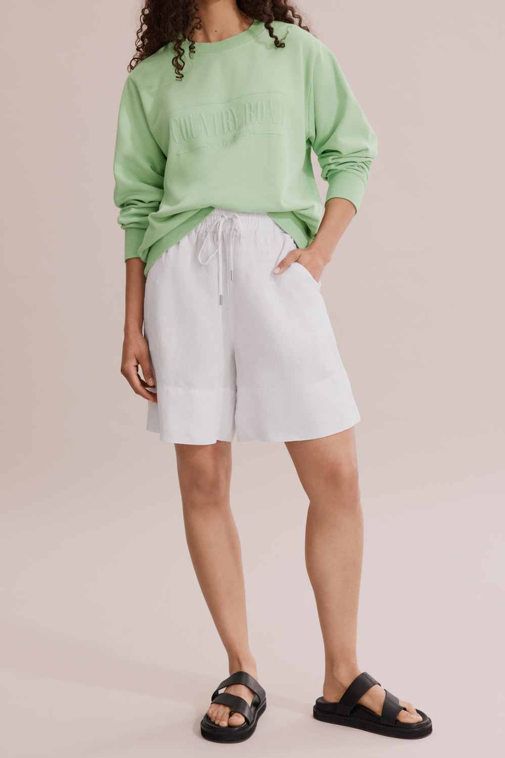 Linen Palazzo Short
