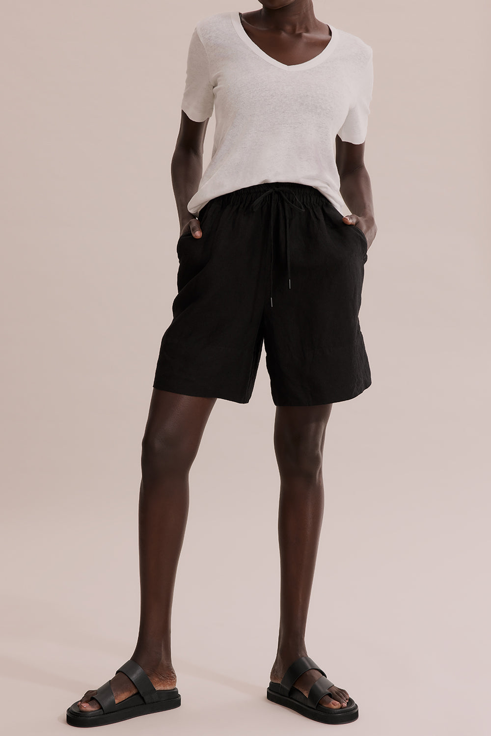 Linen Palazzo Short