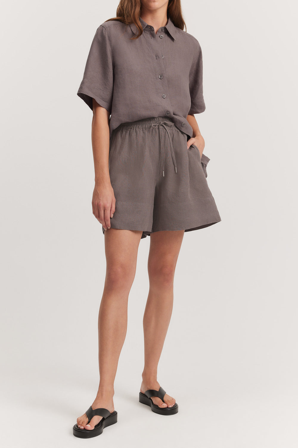 Linen Palazzo Short