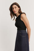 High Neck Rib Tank