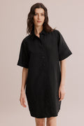 Linen Short Sleeve Linen Dress