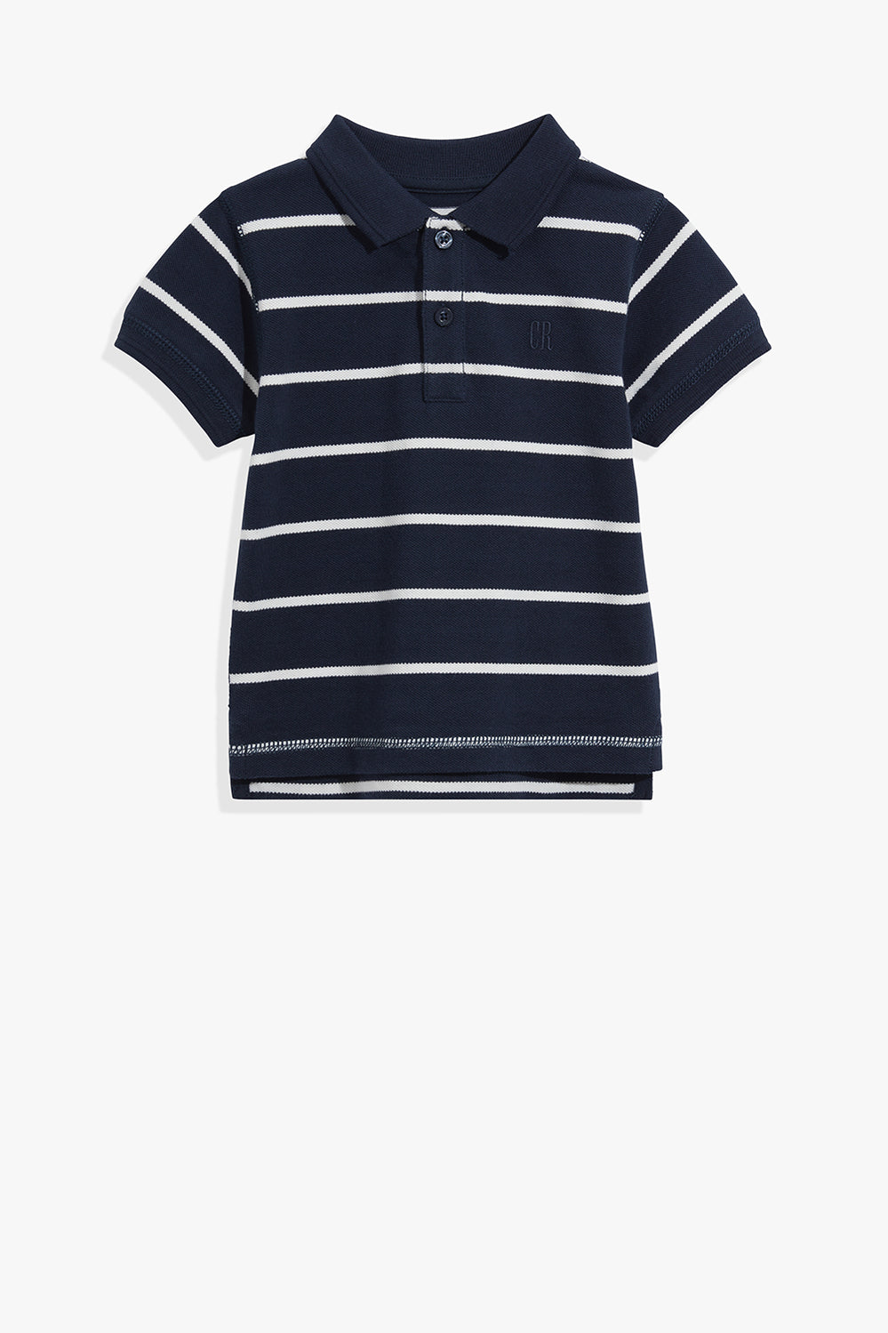 Cotton Stripe Polo Shirt