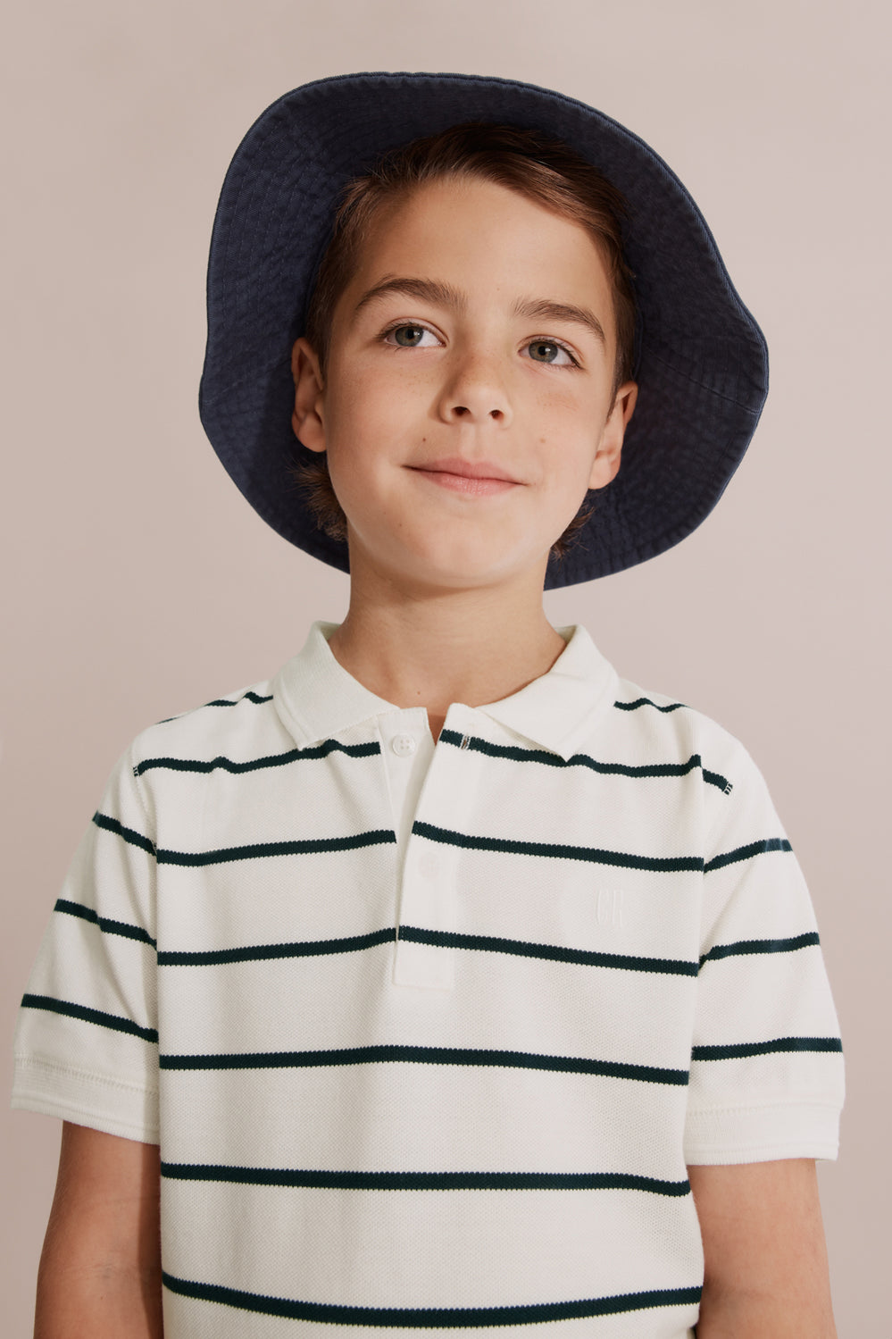 Cotton Stripe Polo Shirt