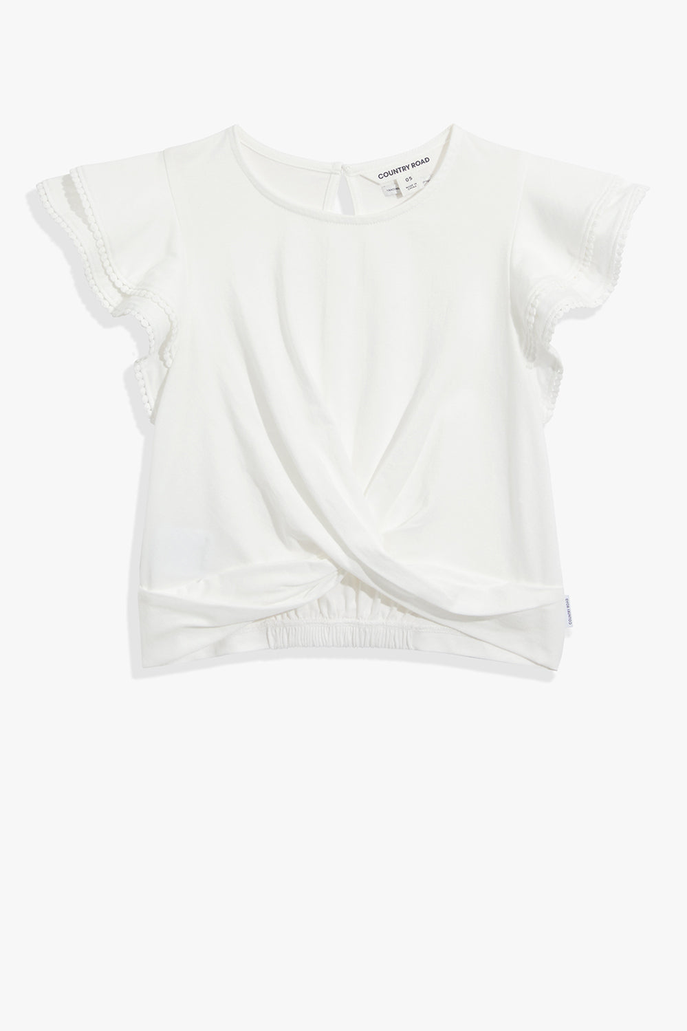 Cotton Frill Wrap T-Shirt