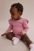 Cotton Leopard Rib Long Sleeve Bodysuit