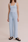 Cotton Wide Leg Jean