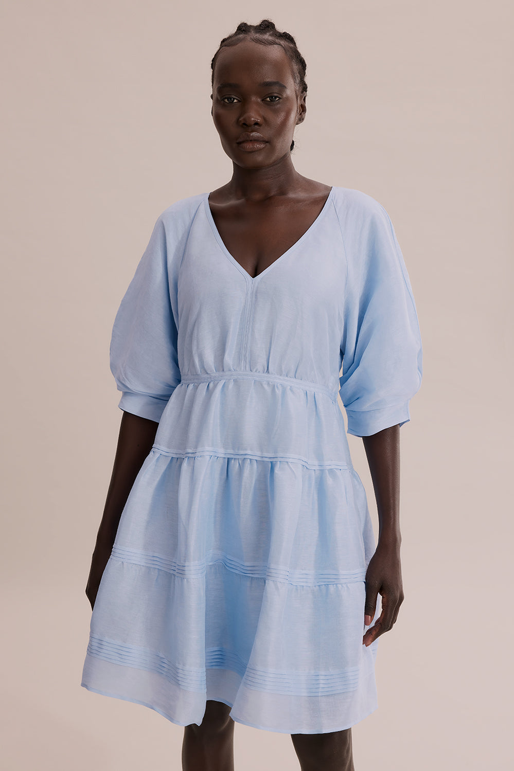Tuck Detail Mini Dress
