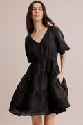 Tuck Detail Mini Dress