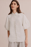 Short Sleeve Blouson Shirt
