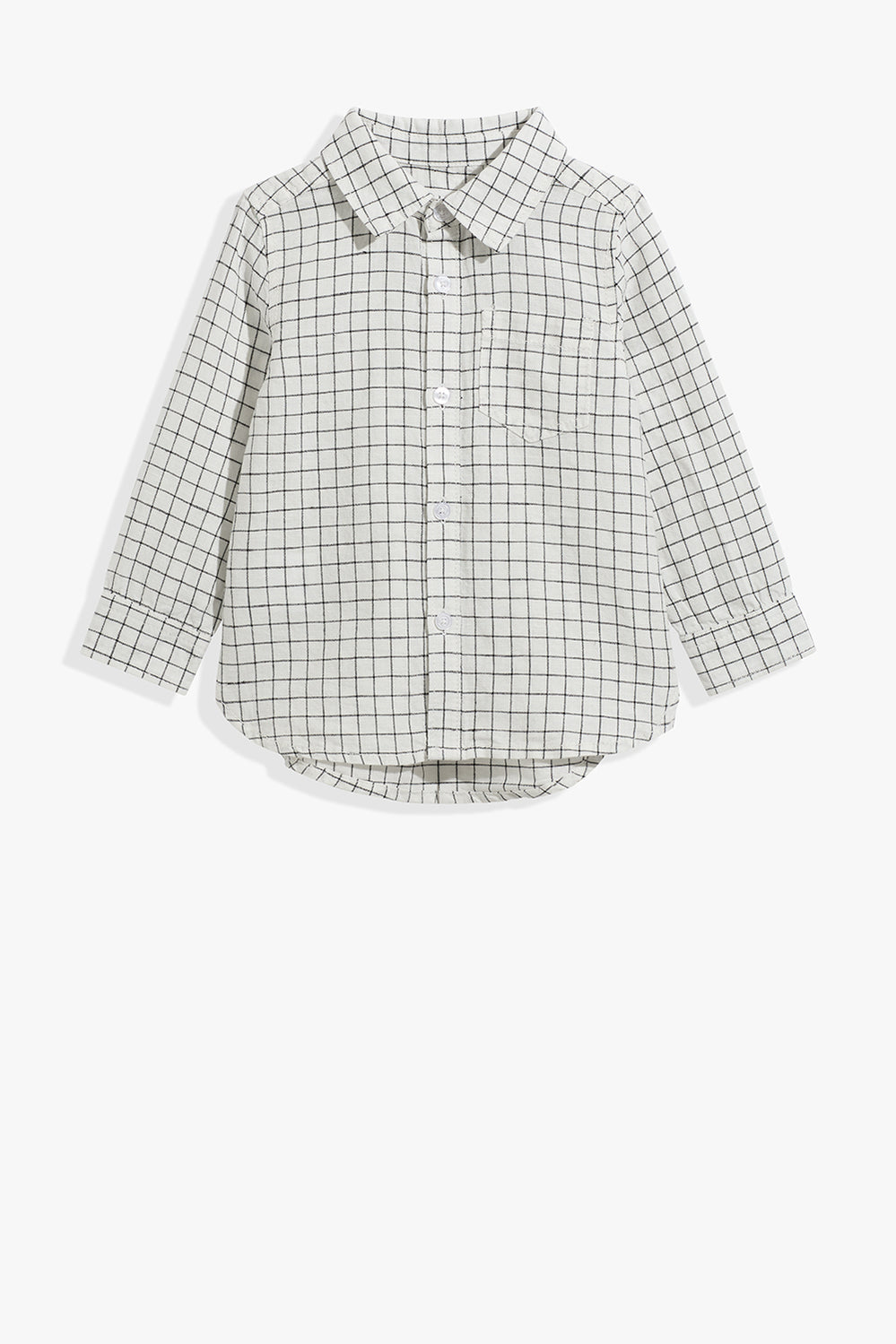 Long Sleeve Windowpane Shirt