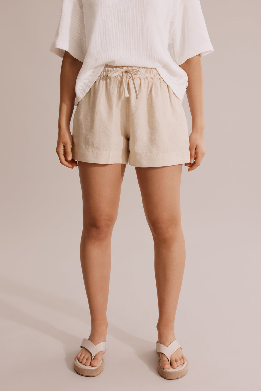 Teen Pull-On Linen Short