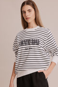 Cotton Stripe Heritage Sweat