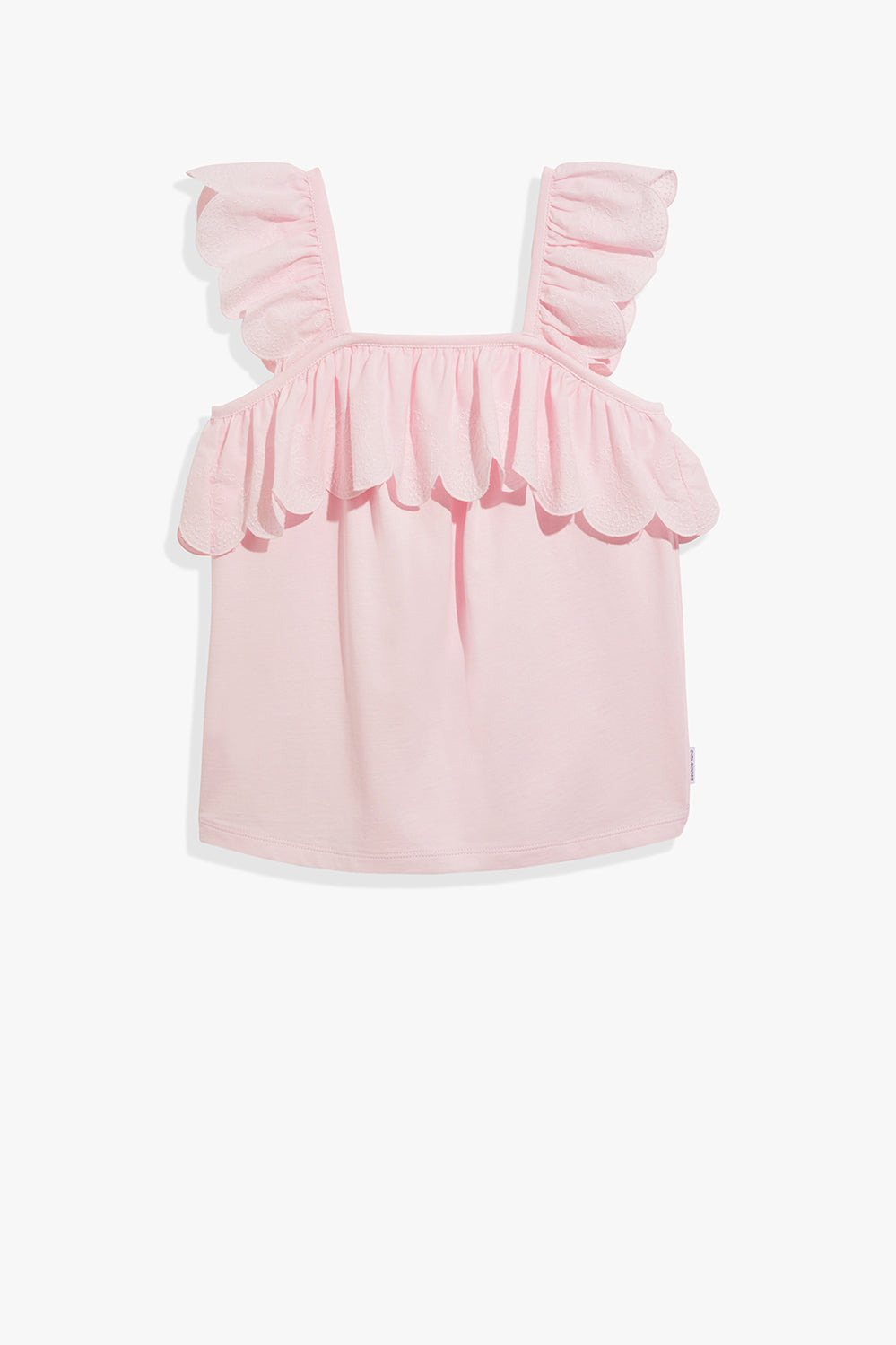 Cotton Scallop Frill Tank