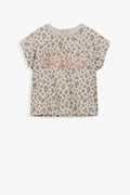 Cotton Sequin Logo T-Shirt