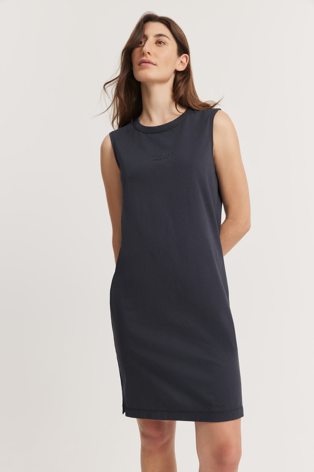 Cotton Modern Logo Tank Dress