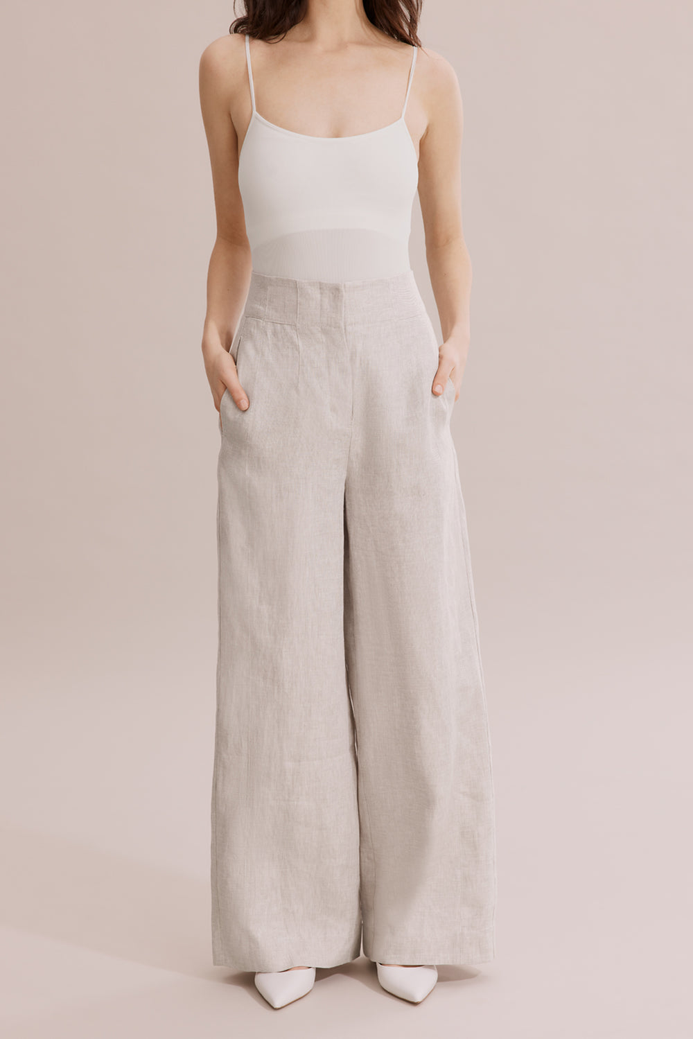 Linen Wide Leg Pant